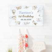 Vliegtuigthema 1 van de Cute Boy-partij Spandoek (Insitu)