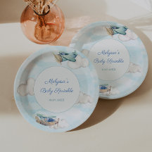 Vliegtuigthema Baby shower voor paddestoel
