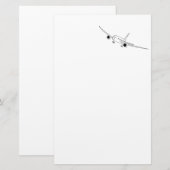 vliegtuigthema briefpapier (Voorkant / Achterkant)
