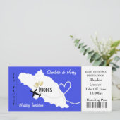 Vliegtuigticket bij instapkaarten naar Rhodos Gree Kaart (Staand voorkant)