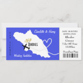 Vliegtuigticket bij instapkaarten naar Rhodos Gree Kaart (Voorkant)