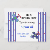 Vliegtuiguitnodiging voor sterren en Stripes Kaart (Voorkant)