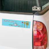 Vliegtuigveilig Bumpersticker (Op Truck)