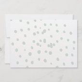 Vliegtuigverjaardag met blauwe en groene Waterverf Kaart (Achterkant)