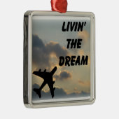 Vliegtuigversiering Metalen Ornament (Rechts)
