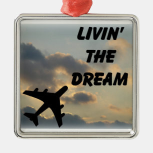 Vliegtuigversiering Metalen Ornament