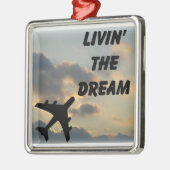 Vliegtuigversiering Metalen Ornament (Links)