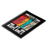 Vliegtuigverslaafde Funny RC Vliegtuig Pilot Notitieboek (Linkerzijde)