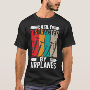 Vliegtuigverslaafde Funny RC Vliegtuig Pilot T-shirt