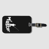 Vliegtuigvisserij Bagagelabel (Voorkant (horizontaal))