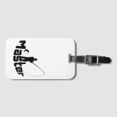 Vliegtuigvisserij Bagagelabel (Voorkant (horizontaal))