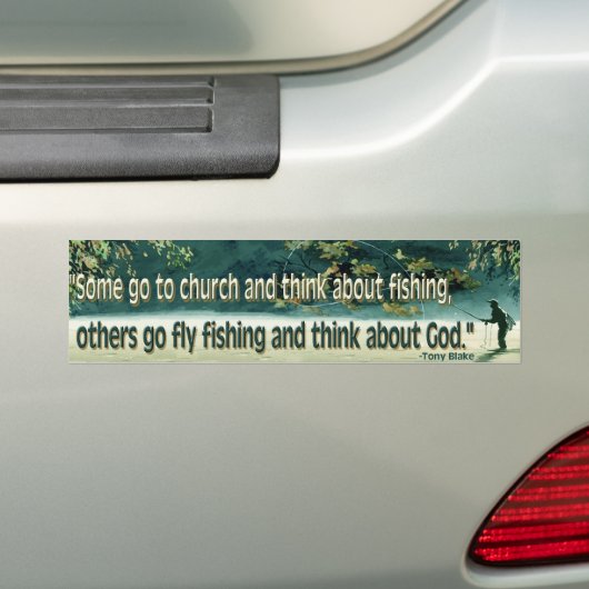 Vliegtuigvisserij Bumpersticker (Op auto)