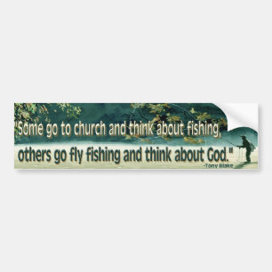 Vliegtuigvisserij Bumpersticker