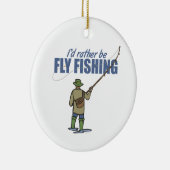 Vliegtuigvisserij in de wateren keramisch ornament (Rechts)