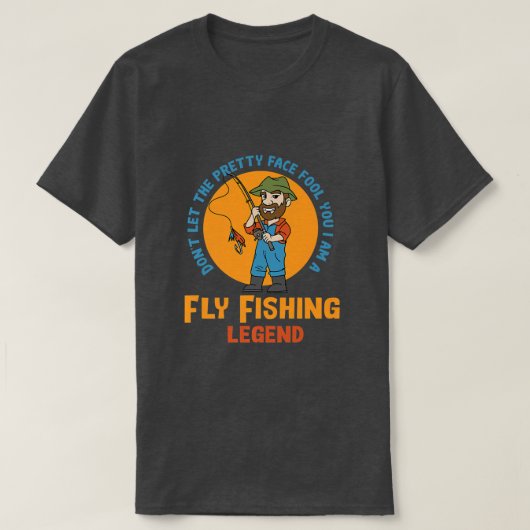 Vliegtuigvisserij Natuur Hobby Fisherman T-shirt (Design voorkant)