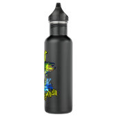 Vliegtuigvisserij op de forel van Fisherman Motif Waterfles (Rechts)