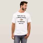 Vliegtuigvisserij T-shirt (Voorkant volledig)