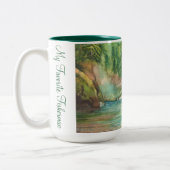 Vliegtuigvisserij Tweekleurige Koffiemok (Links)