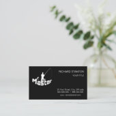 Vliegtuigvisserij Visitekaartje (Staand voorkant)