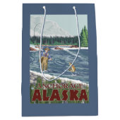 Vliegtuigvissers - Anchorage, Alaska Medium Cadeauzakje (Voorkant)