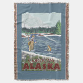 Vliegtuigvissers - Cordova, Alaska Deken (Voorkant Verticaal)