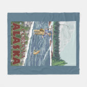 Vliegtuigvissers - Cordova, Alaska Fleece Deken (Voorkant (Horizontaal))