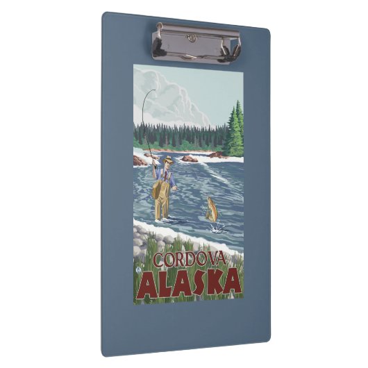 Vliegtuigvissers - Cordova, Alaska Klembord (Rechts)