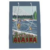 Vliegtuigvissers - Cordova, Alaska Medium Cadeauzakje (Voorkant)