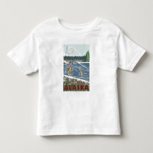 Vliegtuigvissers - Katmai, Alaska Kinder Shirts