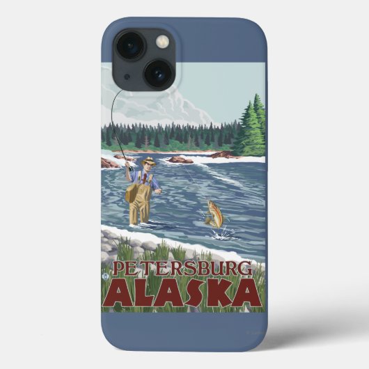Vliegtuigvissers - Petersburg, Alaska Case-Mate iPhone Case (Achterkant)