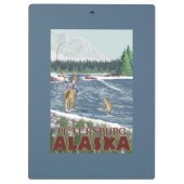 Vliegtuigvissers - Petersburg, Alaska Klembord (Achterkant)