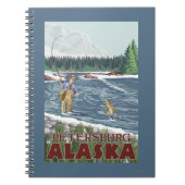 Vliegtuigvissers - Petersburg, Alaska Notitieboek (Voorkant)