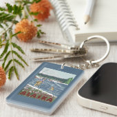 Vliegtuigvissers - Petersburg, Alaska Sleutelhanger (Voorkant Rechts)