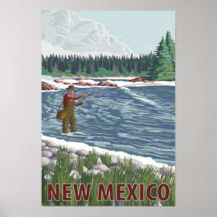 VliegtuigvissersNieuw-Mexico Poster