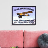 Vliegtuigvlag Canvas Afdruk (Insitu (Woonkamer))