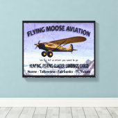 Vliegtuigvlag Canvas Afdruk (Insitu (Houten vloer))