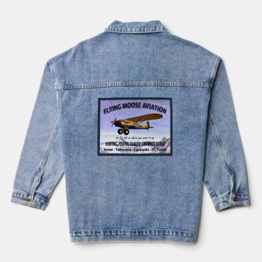 Vliegtuigvlag Denim Jacket (Achterkant)