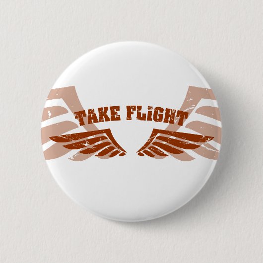 Vliegtuigvleugels nemen ronde button 5,7 cm (Voorkant)