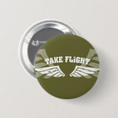 Vliegtuigvleugels nemen ronde button 5,7 cm (Voorkant /achterkant)