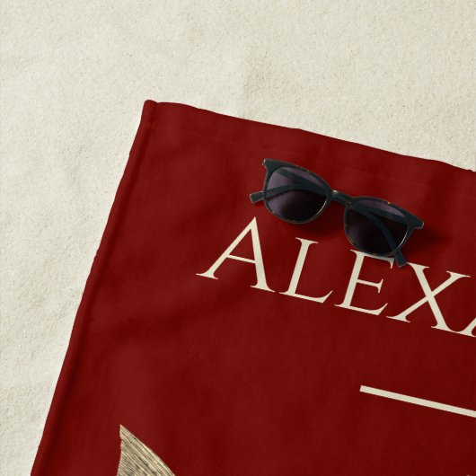 Vliegtuigvliegen Rustic Salmon Beach Towel Strandlaken (In situ)