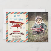 Vliegtuigvlieger Vliegtuigjongen Kaart (Voorkant)