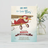 Vliegtuigvlieger Vliegtuigjongen Kaart (Staand voorkant)