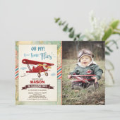 Vliegtuigvlieger Vliegtuigjongen Kaart (Staand voorkant)