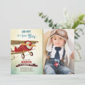 Vliegtuigvlieger Vliegtuigjongen Kaart (Staand voorkant)