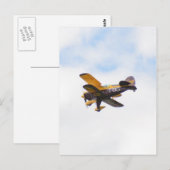 Vliegtuigvliegtuig Briefkaart (Voorkant / Achterkant)