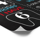 Vliegtuigvliegtuig eerste-aanvalteken poster (Hoek)