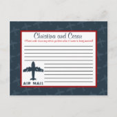 Vliegtuigvliegtuig met Kaart voor schriftelijk adv (Voorkant)