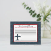 Vliegtuigvliegtuig met Kaart voor schriftelijk adv (Staand voorkant)