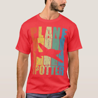 Vliegtuigvliegtuig met piloot van het Vliegtuig Vl T-shirt