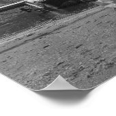 Vliegtuigvliegtuig met  vliegveld poster (Hoek)